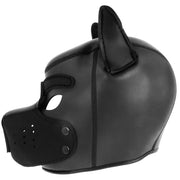 DARKNESS - NEOPREN-HUNDEMASKE MIT ABNEHMBARER MAULE L - ENGEFREUNDE.COM