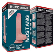 ROCKARMY - LIQUID SILICONE PREMIUM MUSTANG REALISTIC 18 CM -O- 4.14 CM ROCK ARMY