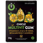 WUG GUM - MULTIVIT VITAMIN C, H, D, BETA-CAROTENE, LYCOPENE AND GREEN TEA 10 UNITS WUG GUM