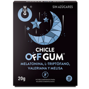 WUG GUM - OFF VALERIAN, TRYPTOPHAN, LEMON BALM AND MELATONIN 10 UNITS WUG GUM