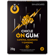 WUG GUM - ON CAFFEINE, GINSENG AND GUARANA GUM 10 UNITS WUG GUM