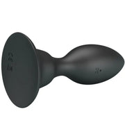 MR PLAY - ANALSTECKER MIT VIBRATION, SCHWARZE FERNBEDIENUNG - ENGEFREUNDE.COM
