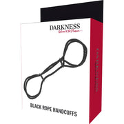 DARKNESS - HANDSCHELLEN ODER KNÖCHEL-HANDSCHELLEN AUS 100 % BAUMWOLLE DARKNESS BONDAGE