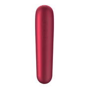 SATISFYER - DUAL LOVE VIBRATOR UND SAUGER MIT PULSIERTER LUFT ROT SATISFYER CONNECT
