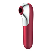 SATISFYER - DUAL LOVE VIBRATOR UND SAUGER MIT PULSIERTER LUFT ROT SATISFYER CONNECT
