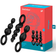 SATISFYER - ANALPLUGS SET 3 ST SCHWARZ - ENGEFREUNDE.COM