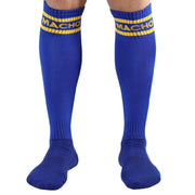 MACHO - LANGE SOCKEN, EINE GRÖSSE, BLAU MACHO UNDERWEAR