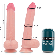 ROCKARMY - ARN S + FLÜSSIGER SILIKON DILDO PREMIUM KINGCOBRA 24 CM -O- 4.77 CM ROCK ARMY