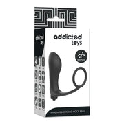 ADDICTED TOYS - VIBRATORISCHER ANALPLUG MIT PENISRING - ENGEFREUNDE.COM