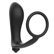 ADDICTED TOYS - VIBRATORISCHER ANALPLUG MIT PENISRING - ENGEFREUNDE.COM